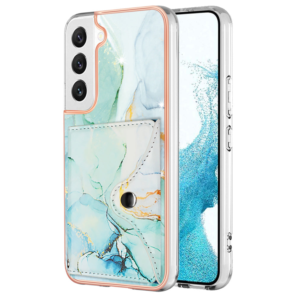 YB Leather Coating Series-9 for Samsung Galaxy S22 5G Shockproof Cover PU Leather+TPU Phone Case with Card Holder YB Leather Coating Series-9 for Samsung Galaxy S22 5G Shockproof Cover PU Leather+TPU Phone Case with Card Holder